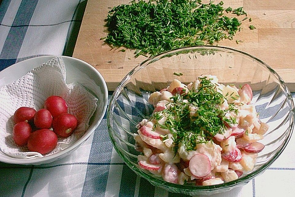 Kartoffelsalat mit Radieschen