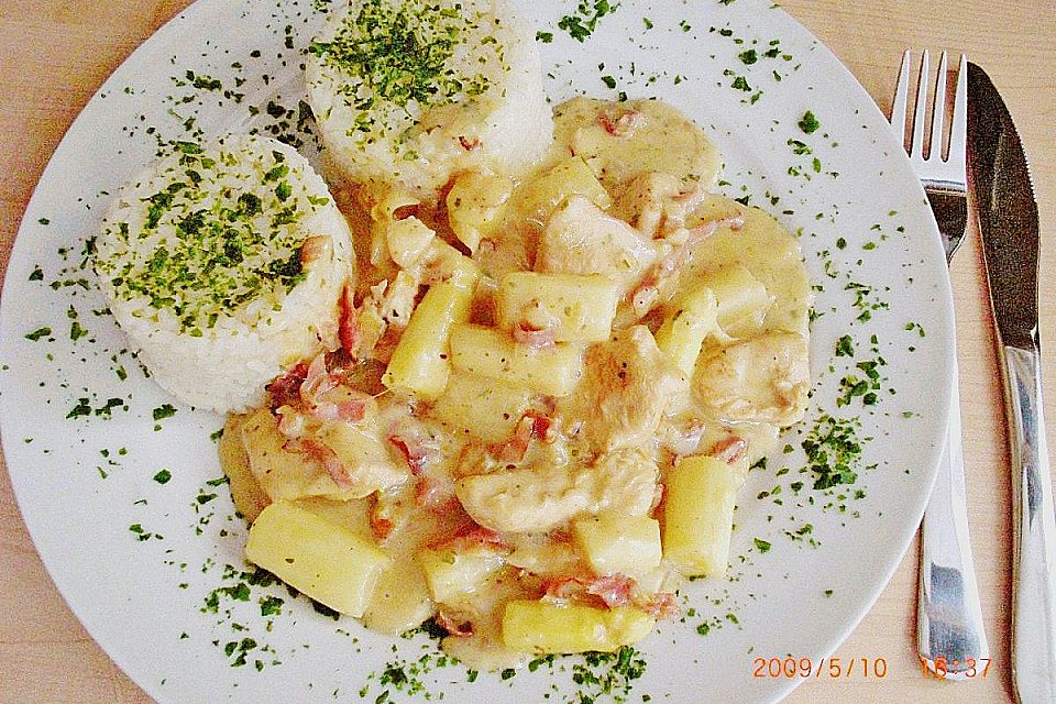 Spargel-Putengeschnetzeltes