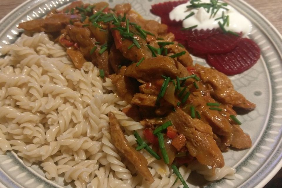 Sojageschnetzeltes Stroganoff