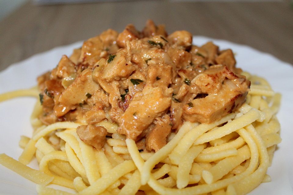 Sojageschnetzeltes Stroganoff