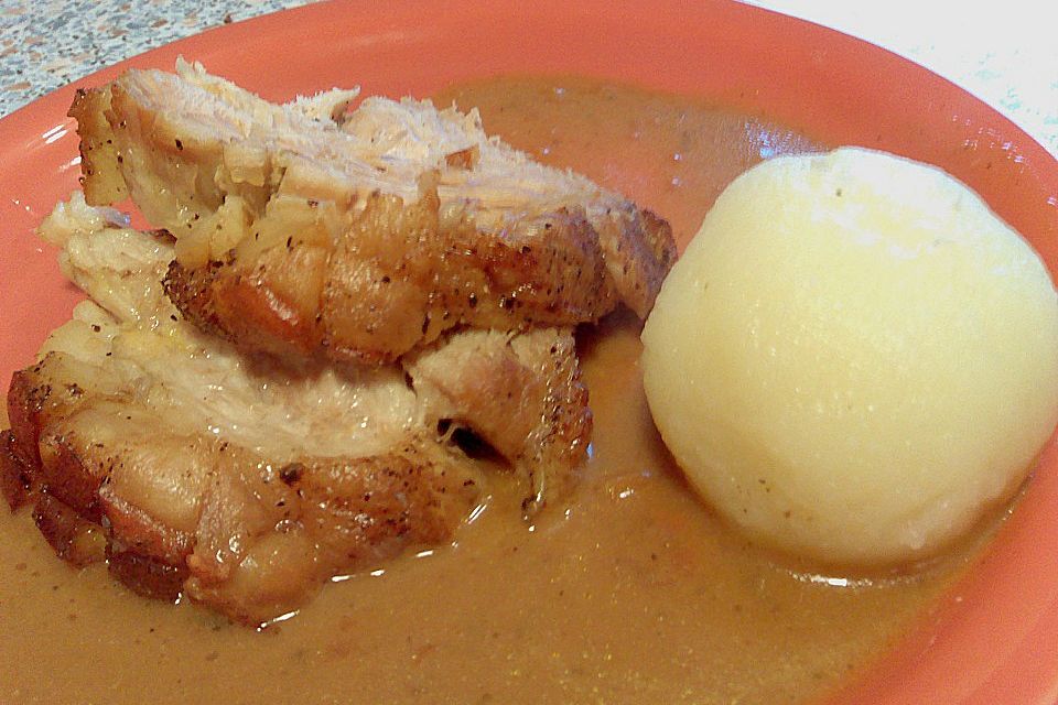 Krustenbraten mit Knoblauch