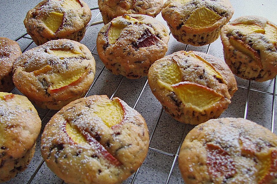 Schüttel - Nektarinenmuffins