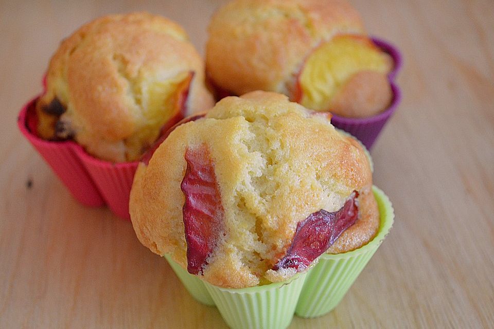 Schüttel - Nektarinenmuffins