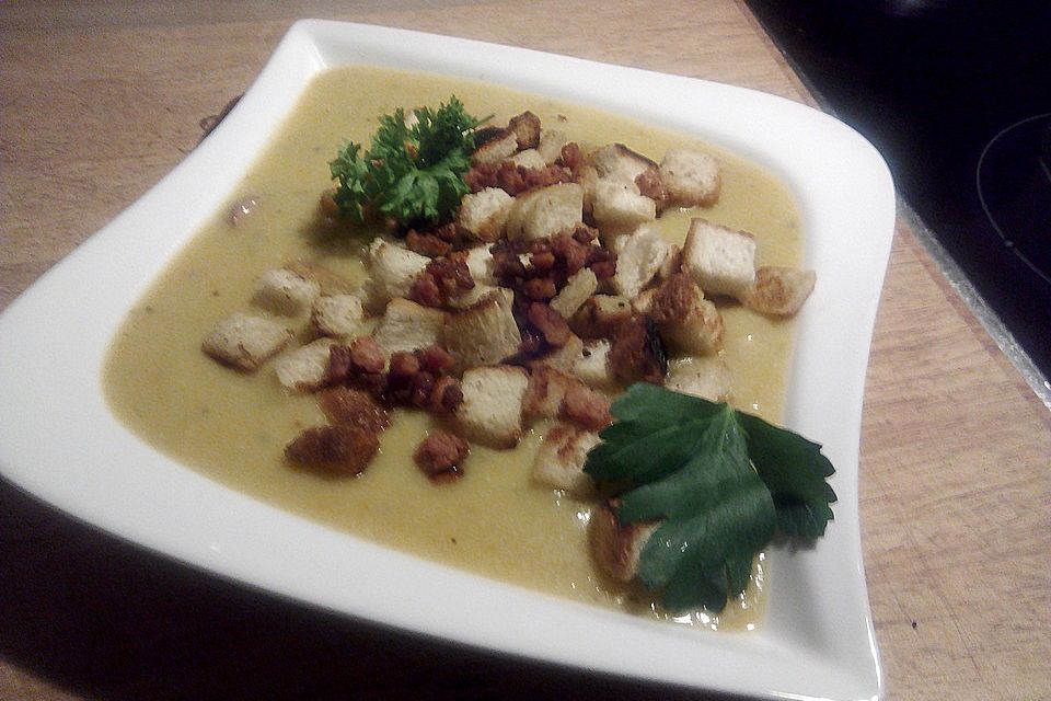 Weißwein - Kartoffelcremesuppe