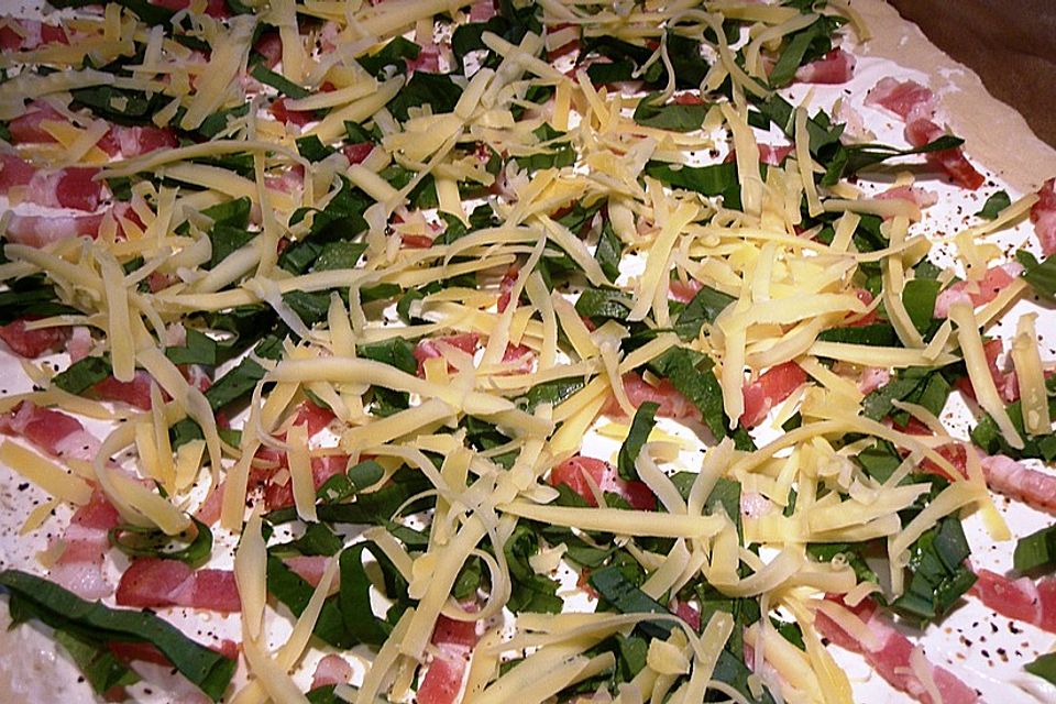 Bärlauch-Pizza