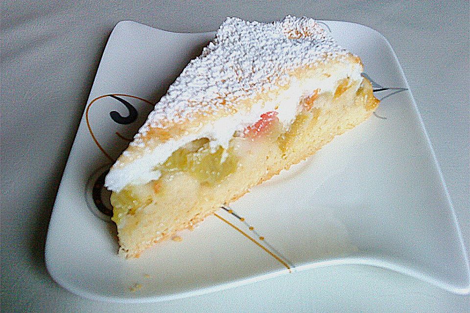 Rhabarber - Baiser - Torte