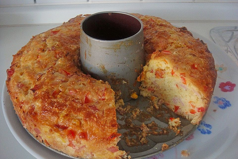 Pikanter Schinken - Rührkuchen