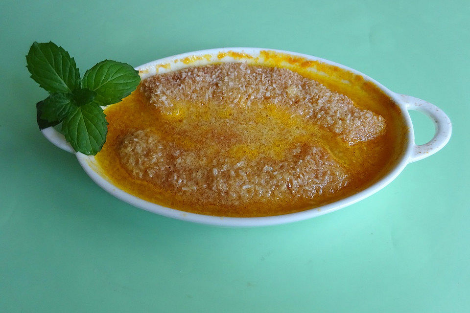 Überbackene Bananen in Orangensauce