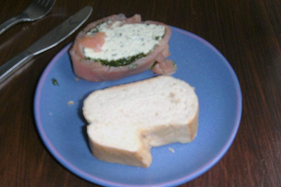 Lachsterrine mit Frischkäse