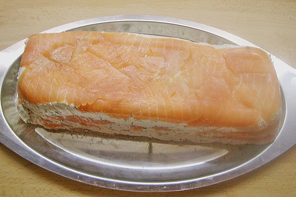 Lachsterrine mit Frischkäse