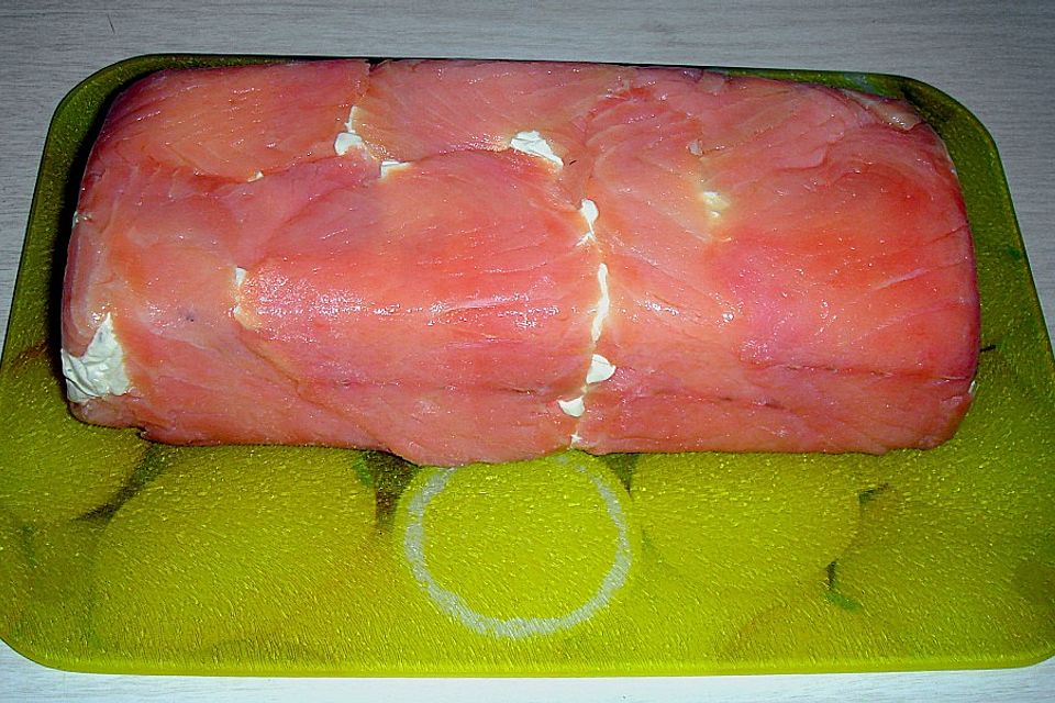 Lachsterrine mit Frischkäse