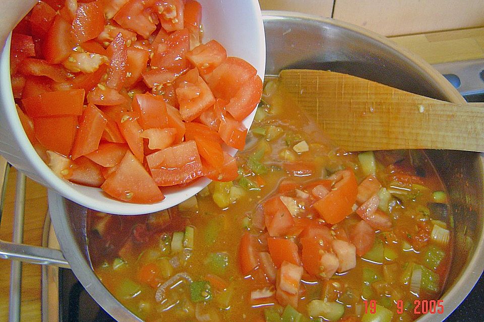 Gemüse - Bolognese zu Spaghetti