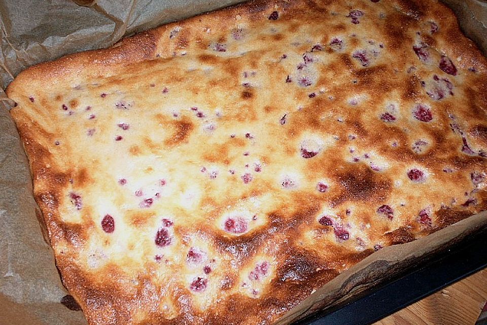 Himbeer - Grieß - Quarkkuchen