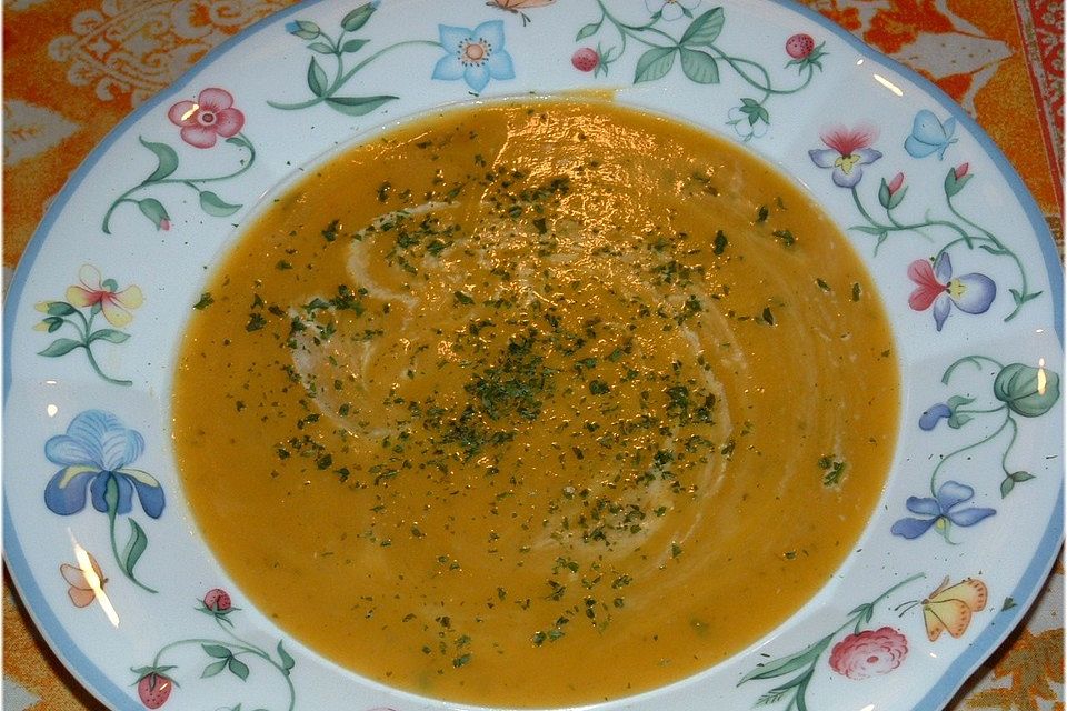 Curry - Kürbissuppe