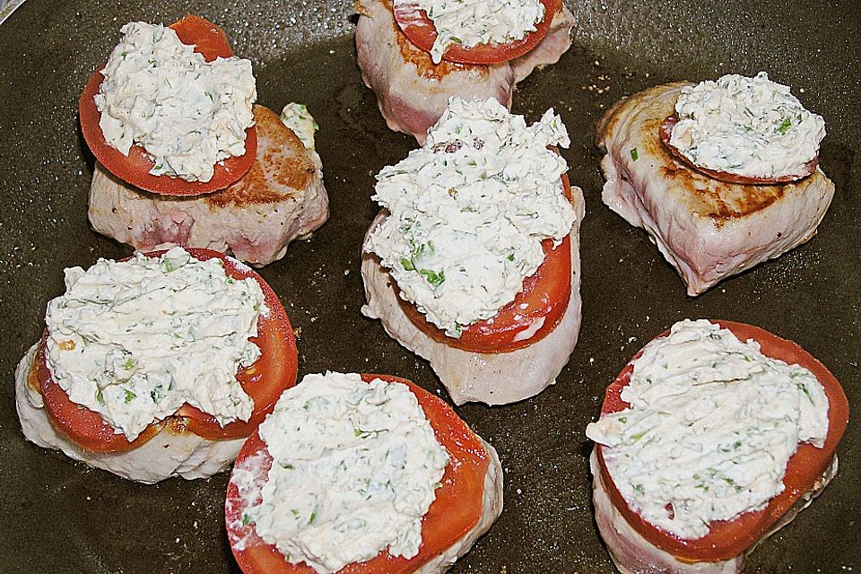 Schweinefilet in Kräutercreme