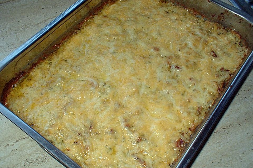 Kartoffelgratin mit dreierlei Käse