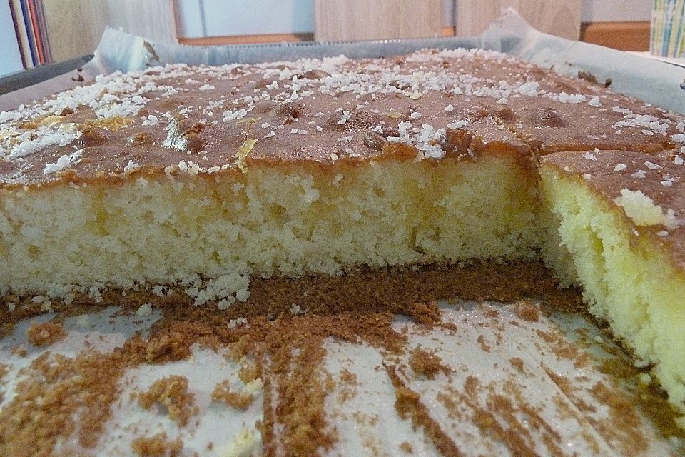 Zitronenkuchen vom Blech