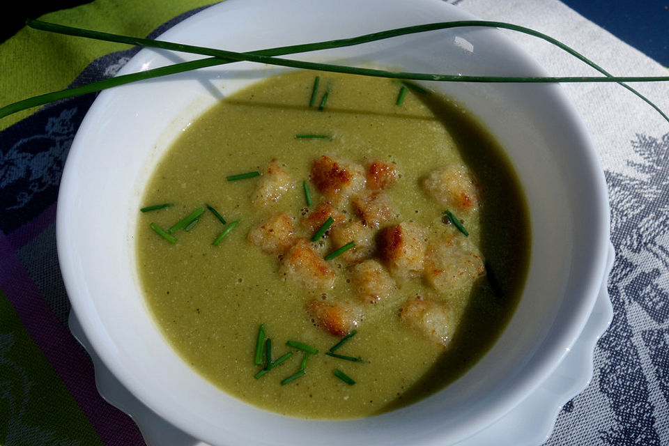 Zucchini - Kartoffelcreme Suppe