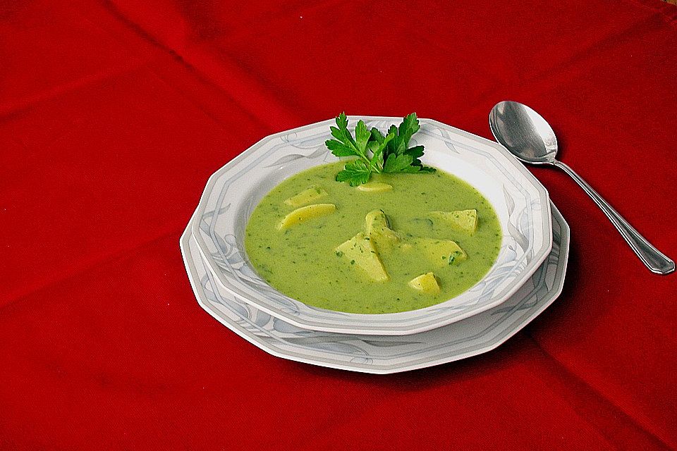 Kartoffelcreme - Spinat - Suppe