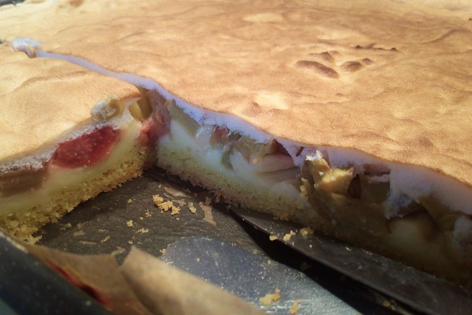 Rhabarber Blechkuchen