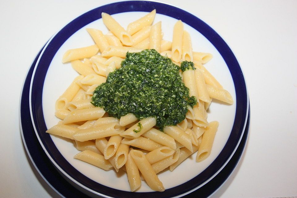 Penne mit Bärlauch - Pesto