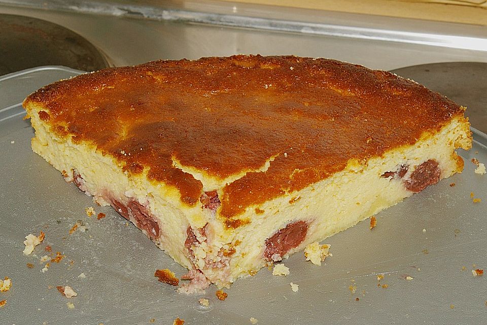 Käsekuchen ohne Boden