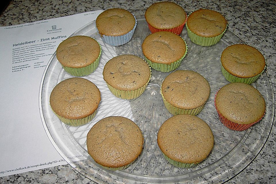 Heidelbeer - Zimt Muffins