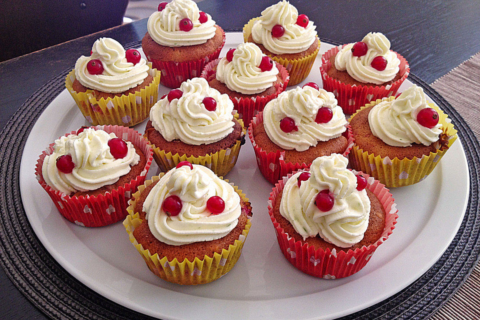 Marzipan - Johannisbeer Muffins