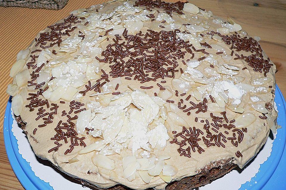 Eiskaffee - Sahne Torte