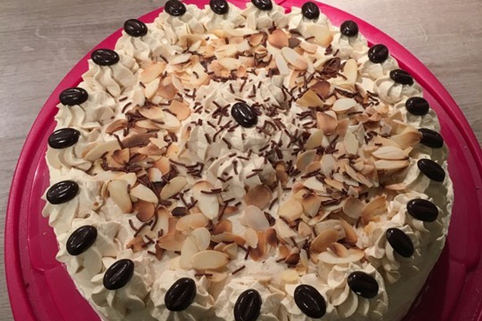 Eiskaffee - Sahne Torte