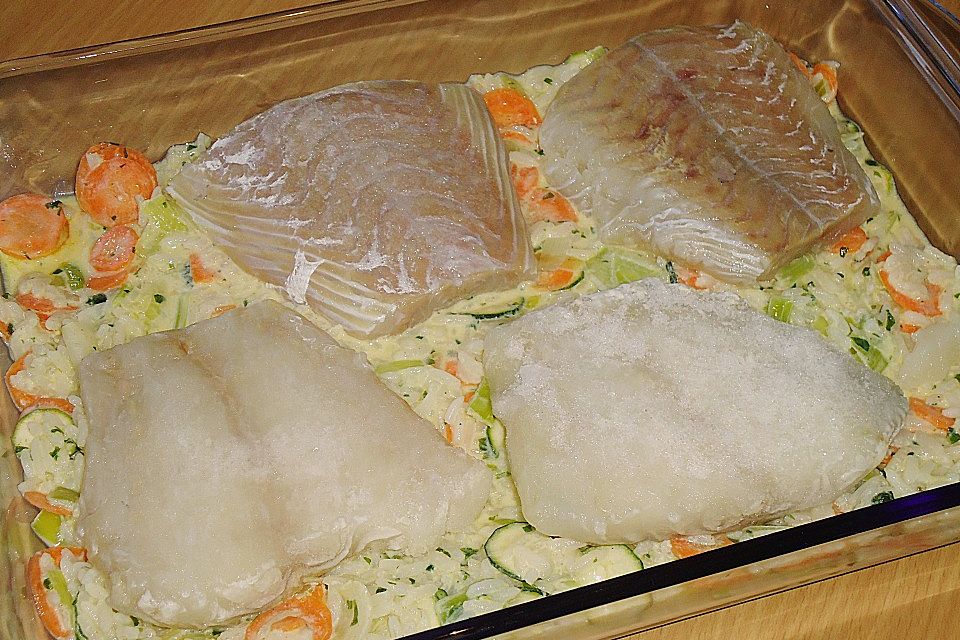 Reis - Fisch - Auflauf