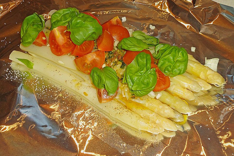 Spargel im Backofen