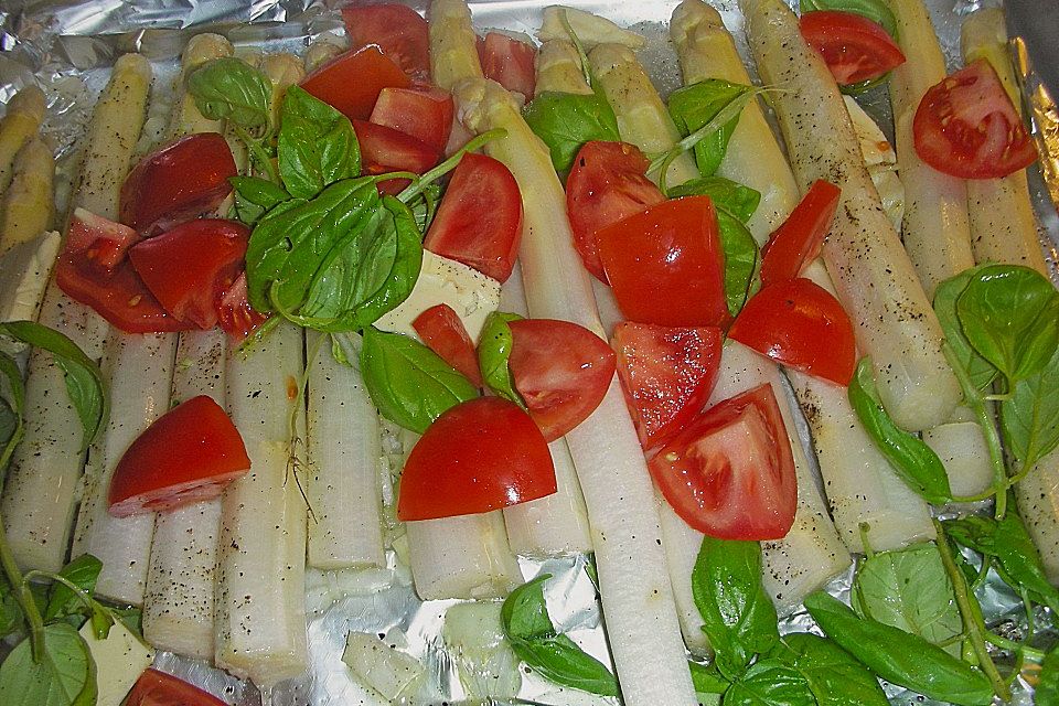 Spargel im Backofen