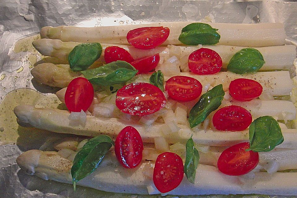 Spargel im Backofen