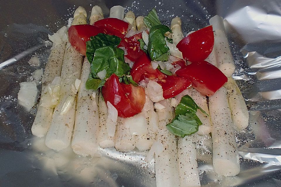 Spargel im Backofen