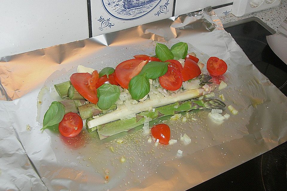 Spargel im Backofen