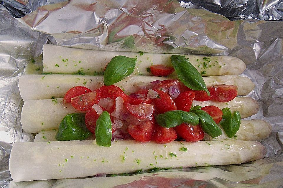 Spargel im Backofen