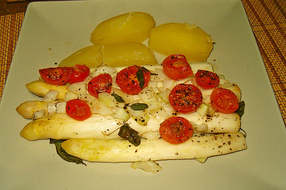 Spargel im Backofen