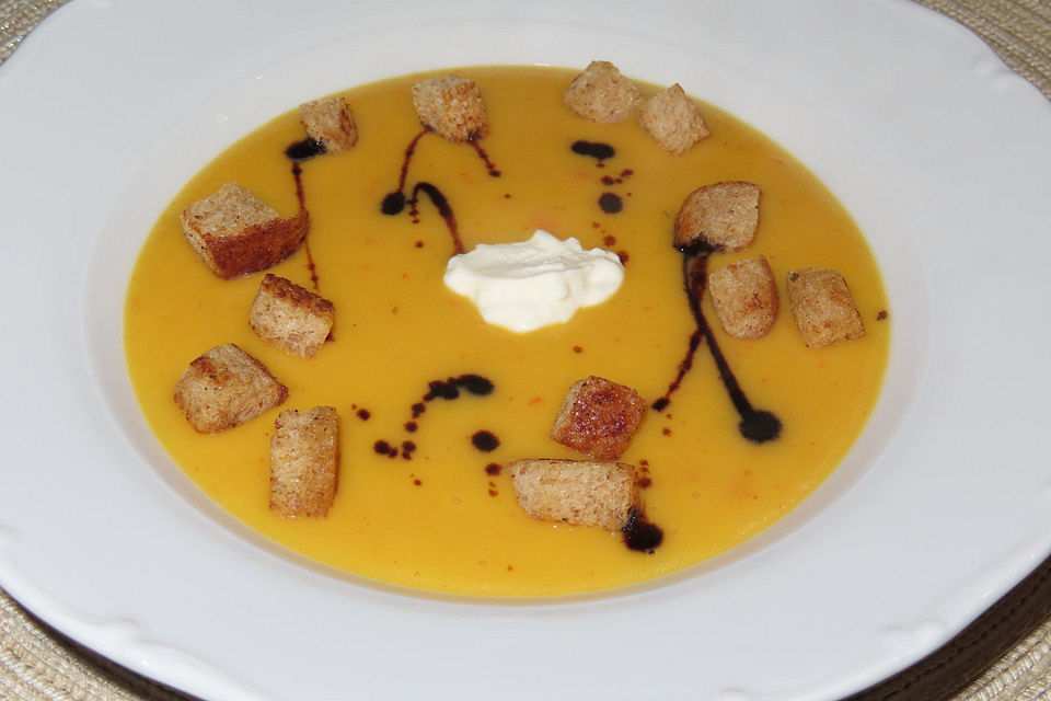 Kürbiscremesuppe