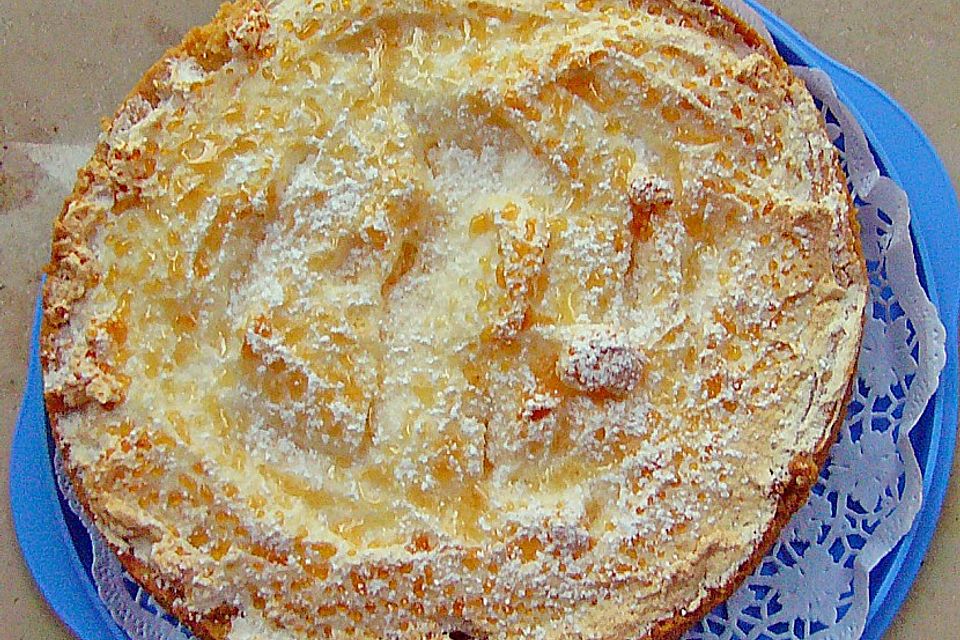 Vanille - Käsekuchen mit Schnee