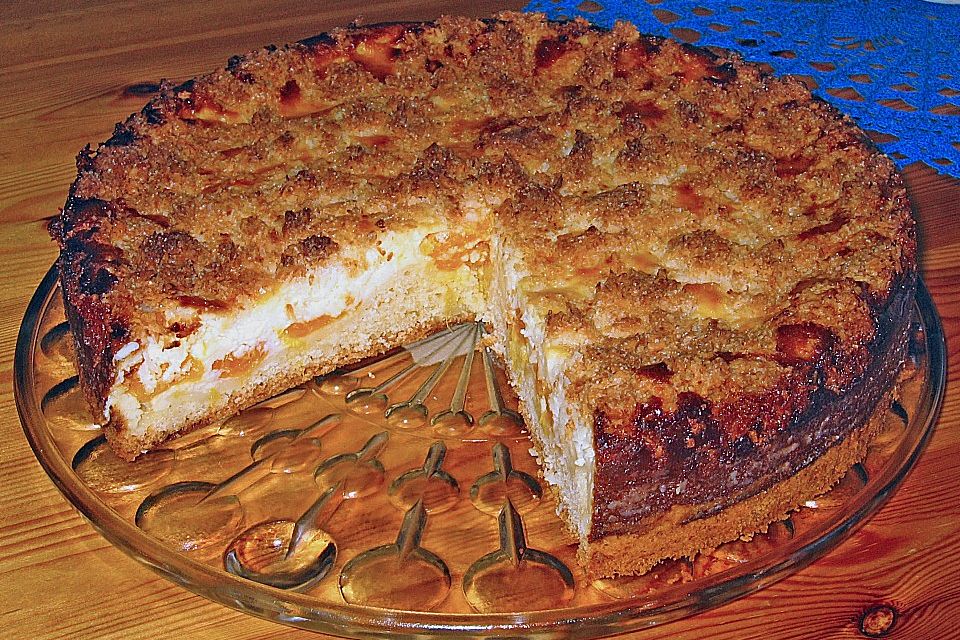 Mandarinen - Käsekuchen mit Kokosstreusel