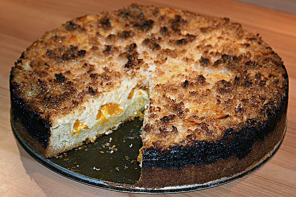 Mandarinen - Käsekuchen mit Kokosstreusel