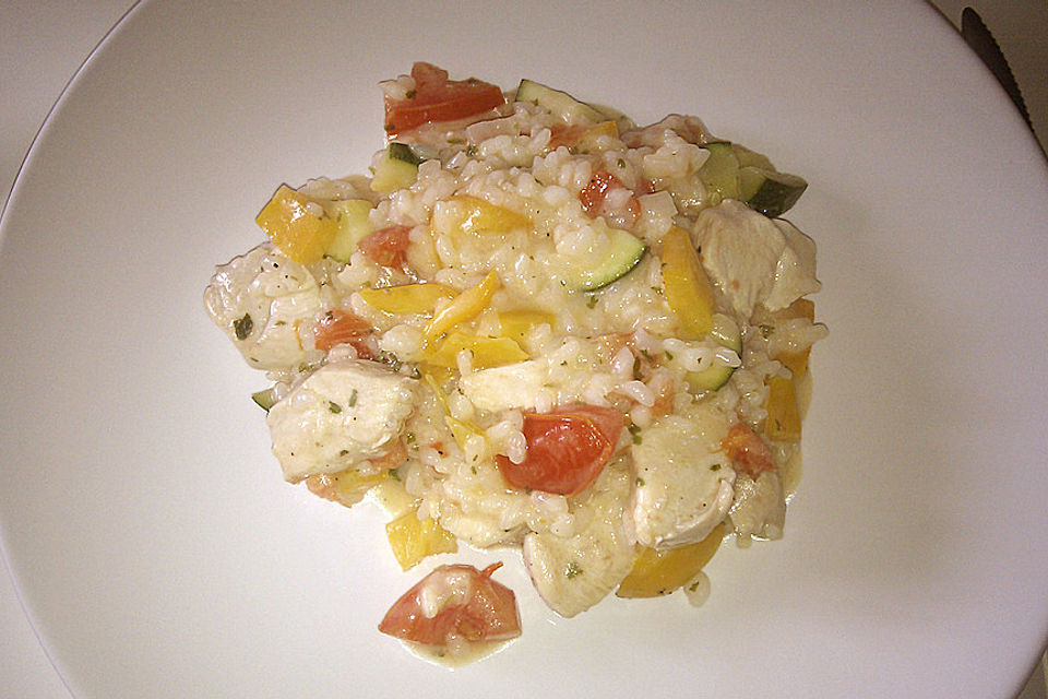 Gemüse - Hähnchen - Risotto