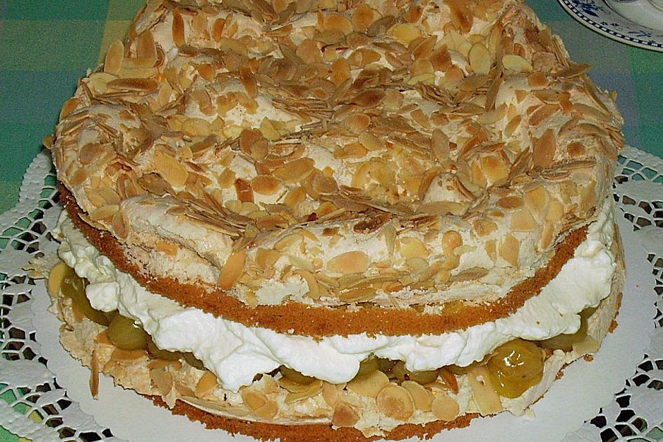 Stachelbeer - Baisertorte