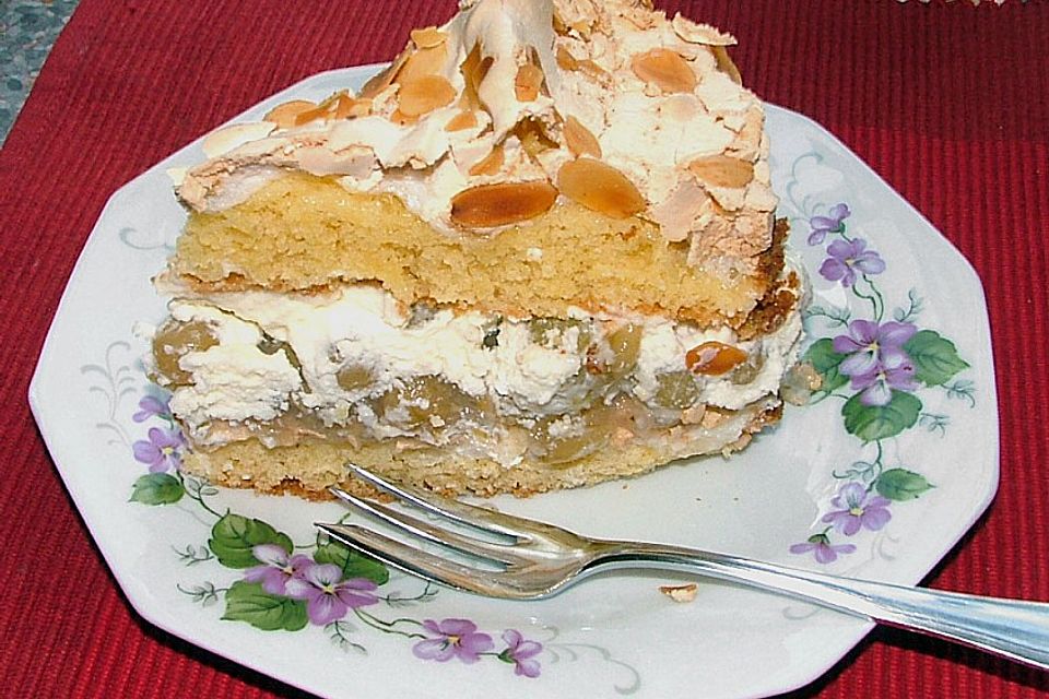 Stachelbeer - Baisertorte