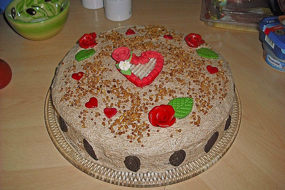 Nougat - Sahnetorte