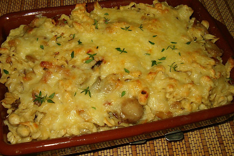 Käse-Spätzle-Auflauf