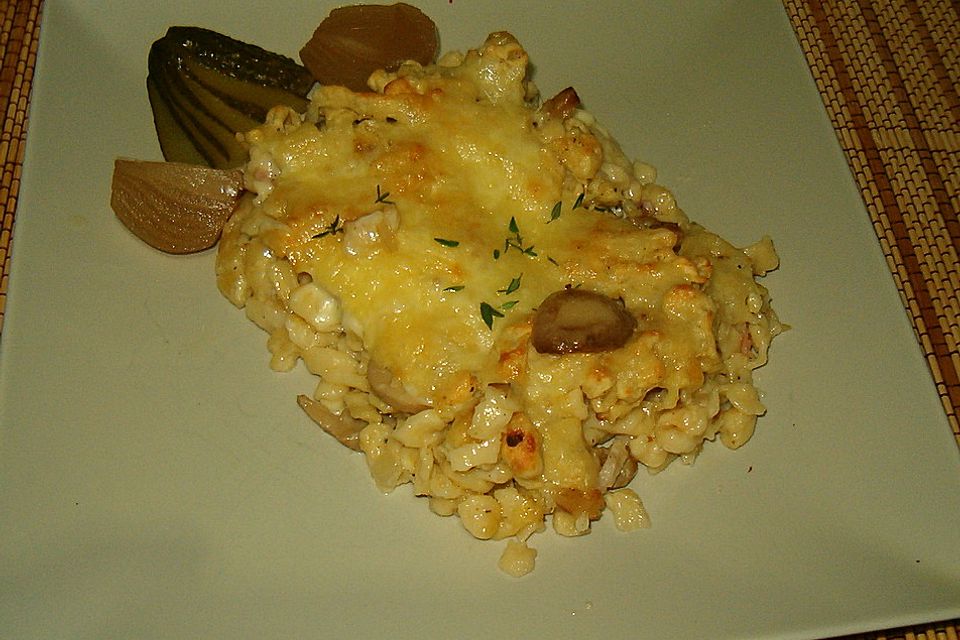 Käse-Spätzle-Auflauf