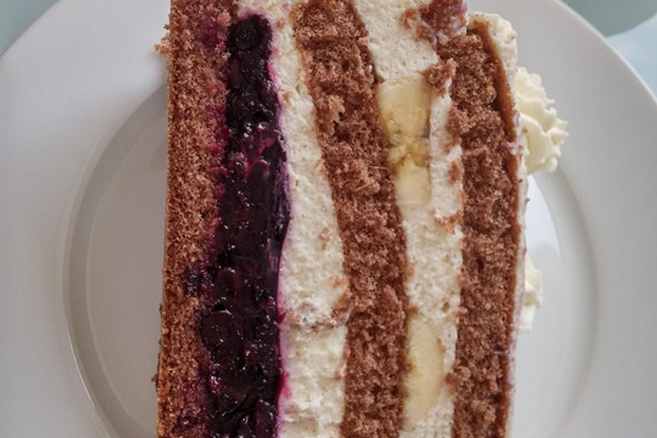 Brombeer - Vanille -  Torte