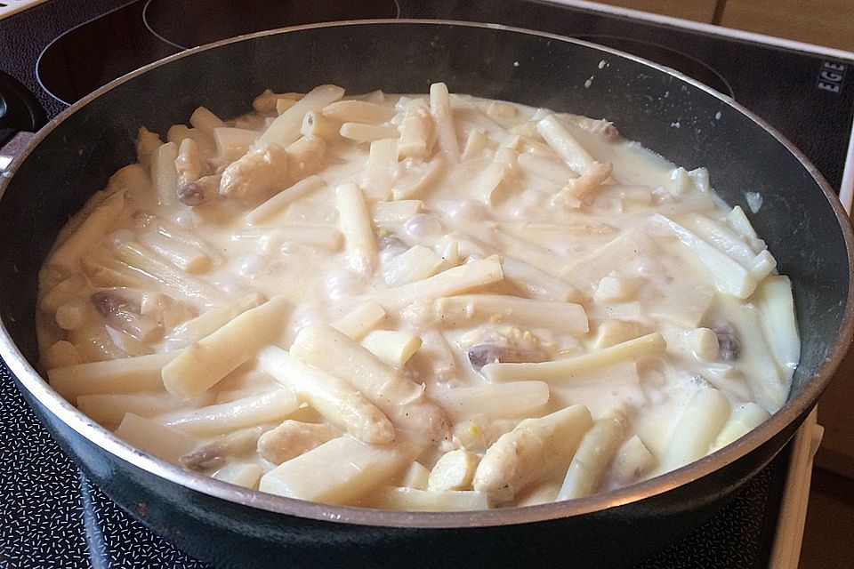 Gebratener Spargel mit Bärlauch